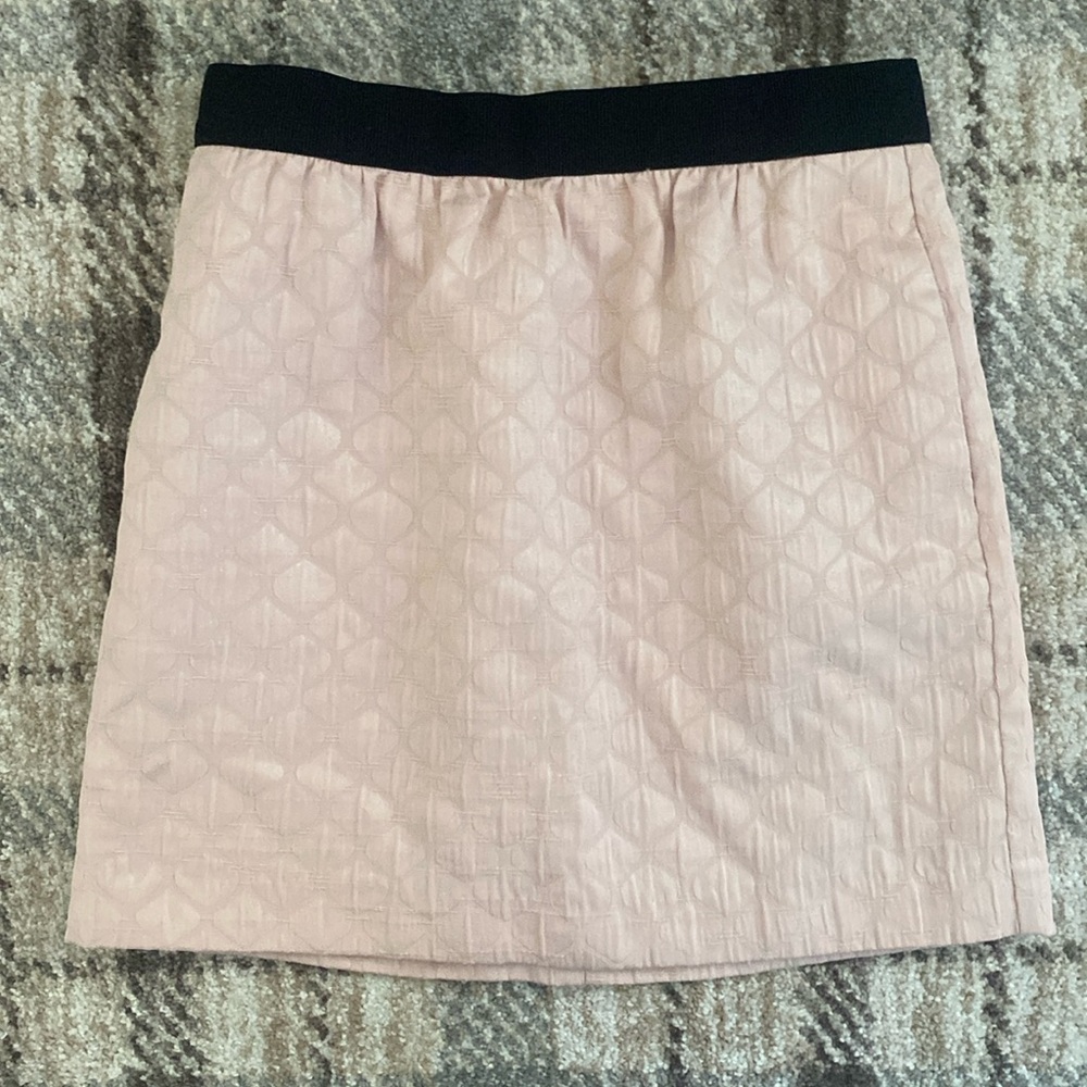 💐 LOFT light Pink Textired Pencil Skirt 0P
